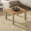 Riess-Ambiente Skandinavisch|Gartentische > Outdoor Gartentisch ORLANDO LOUNGE 60cm greige natur Aluminium wetterfest