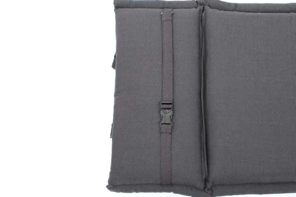 Riess-Ambiente Outdoor Kissen > Outdoor Kissen ROG 45x186cm anthrazit Sitzkissen Polster-Auflage für Deckchair