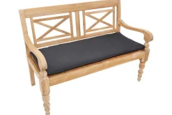 Riess-Ambiente Outdoor Kissen > Outdoor Kissen ROG 45x110cm anthrazit Sitzkissen Polster-Auflage für 2-Sitzer Bank
