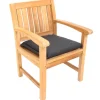 Riess-Ambiente Outdoor Kissen > Outdoor Kissen ROG 46x48cm anthrazit Sitzkissen Polster-Auflage für Gartenstuhl