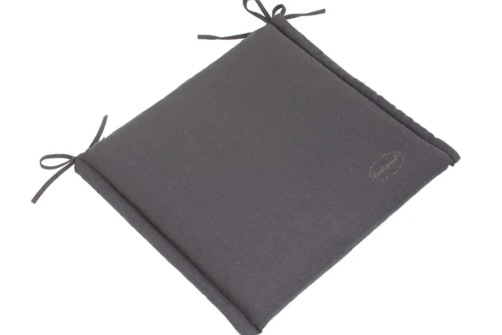 Riess-Ambiente Outdoor Kissen > Outdoor Kissen ROG 46x48cm anthrazit Sitzkissen Polster-Auflage für Gartenstuhl
