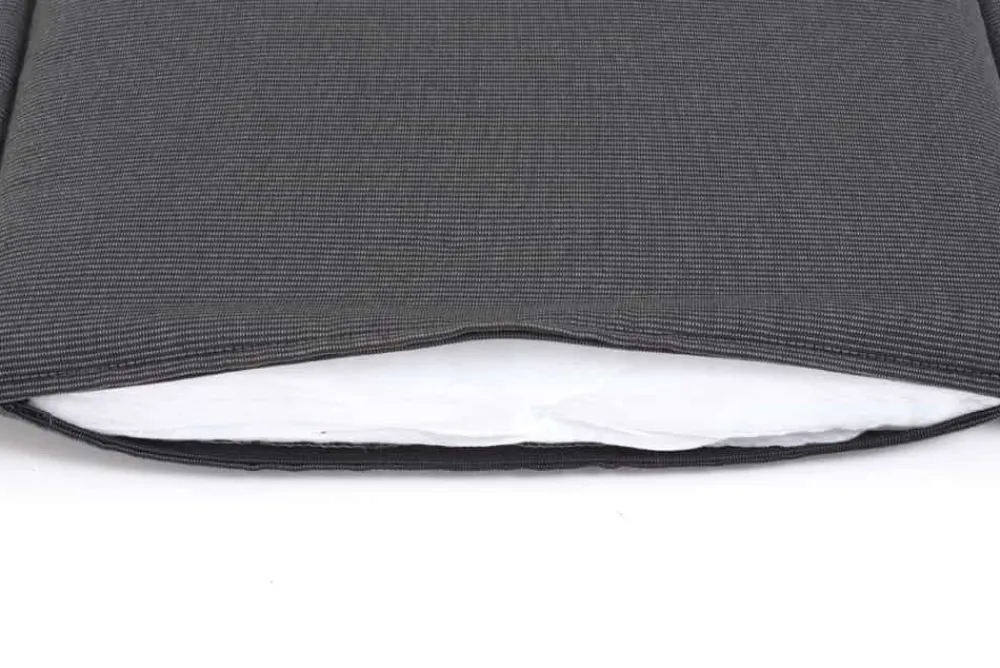 Riess-Ambiente Outdoor Kissen > Outdoor Kissen ROG 46x48cm anthrazit Sitzkissen Polster-Auflage für Gartenstuhl