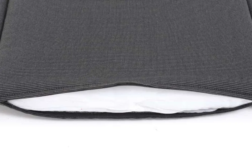 Riess-Ambiente Outdoor Kissen > Outdoor Kissen ROG 40x42cm anthrazit Sitzkissen Polster-Auflage für Gartenstuhl
