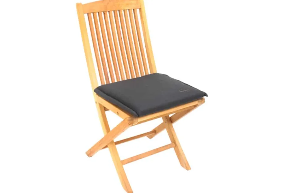 Riess-Ambiente Outdoor Kissen > Outdoor Kissen ROG 40x42cm anthrazit Sitzkissen Polster-Auflage für Gartenstuhl