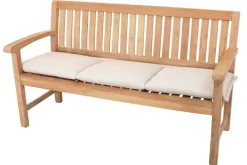 Riess-Ambiente Outdoor Kissen > Outdoor Kissen ROG 45x150cm beige Sitzkissen Polster-Auflage für 3-Sitzer Bank