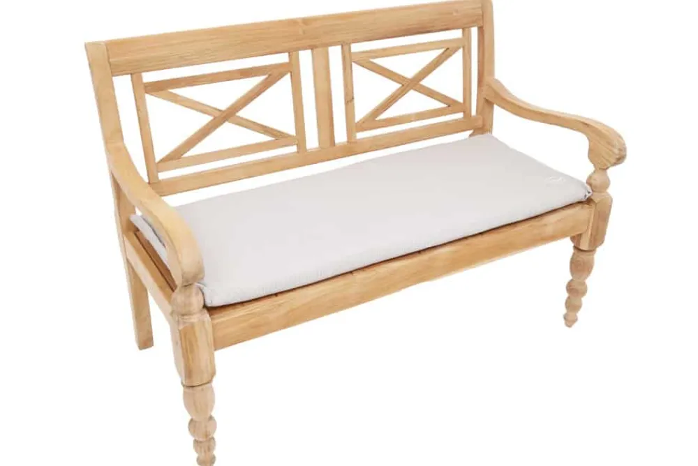Riess-Ambiente Outdoor Kissen > Outdoor Kissen ROG 45x110cm beige Sitzkissen Polster-Auflage für 2-Sitzer Bank