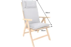 Riess-Ambiente Outdoor Kissen > Outdoor Kissen ROG 46x119cm grün Sitzkissen Polster-Auflage für Hochlehner