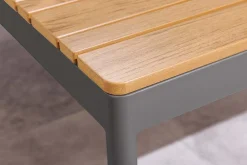 Riess-Ambiente Sitzgruppen > Outdoor Lounge MOBILE MODULAR anthrazit hellgrau Garten-Sitzgruppe inkl. Tisch und Kissen