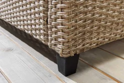 Riess-Ambiente Sitzgruppen > Outdoor Sitzgruppe MONACO 240cm natur Polyrattan Gartenmöbel-Set Ecklounge wetterfest