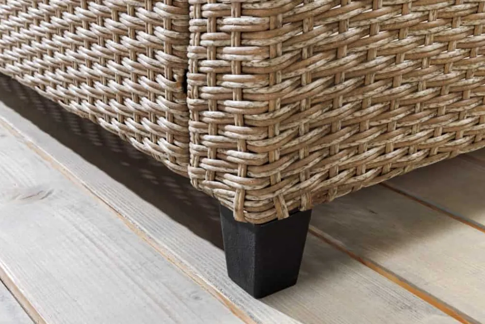 Riess-Ambiente Sitzgruppen > Outdoor Sitzgruppe MONACO 240cm natur Polyrattan Gartenmöbel-Set Ecklounge wetterfest
