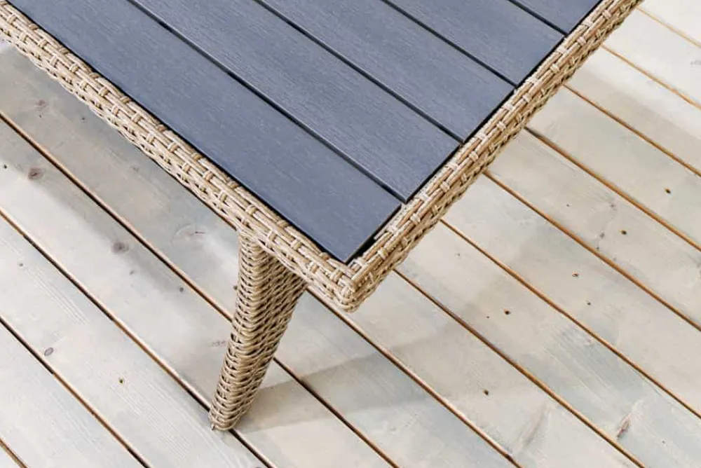 Riess-Ambiente Sitzgruppen > Outdoor Sitzgruppe MONACO 240cm natur Polyrattan Gartenmöbel-Set Ecklounge wetterfest
