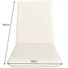 Riess-Ambiente Skandinavisch|Outdoor Kissen > Outdoor Sitzkissen COMFORT LINE 50x100cm beige für Niedriglehner-Stuhl Polsterauflage