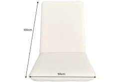 Riess-Ambiente Skandinavisch|Outdoor Kissen > Outdoor Sitzkissen COMFORT LINE 50x100cm beige für Niedriglehner-Stuhl Polsterauflage
