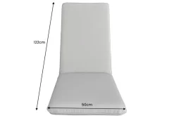 Riess-Ambiente Skandinavisch|Outdoor Kissen > Outdoor Sitzkissen COMFORT LINE 50x122cm anthrazit für Hochlehner-Stuhl Polsterauflage