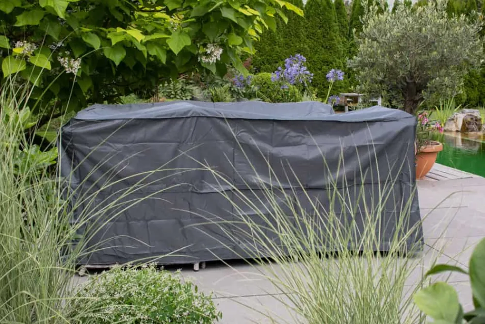 Riess-Ambiente Sitzgruppen|Schutzhauben > Quadratische Schutzhaube PRESTIGE PROTECT 180cm anthrazit Sitzgruppe wetterfest