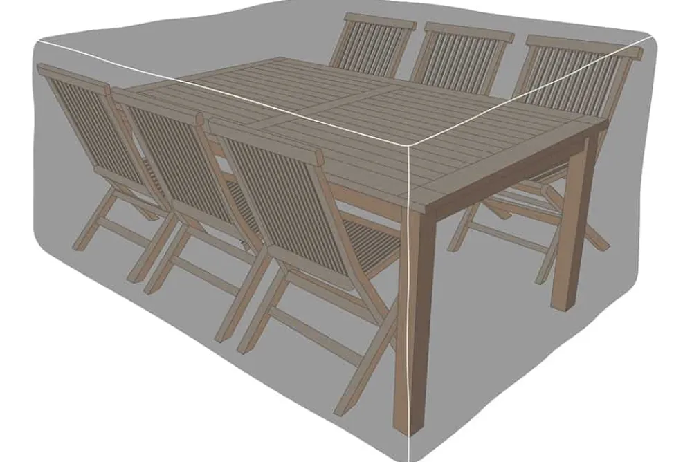 Riess-Ambiente Sitzgruppen|Schutzhauben > Rechteckige Schutzhaube PRESTIGE PROTECT 220cm anthrazit Abdeckung Sitzgruppe