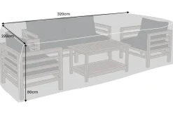 Riess-Ambiente Sitzgruppen|Schutzhauben > Rechteckige Schutzhaube PRESTIGE PROTECT 320cm anthrazit Abdeckung wetterfest