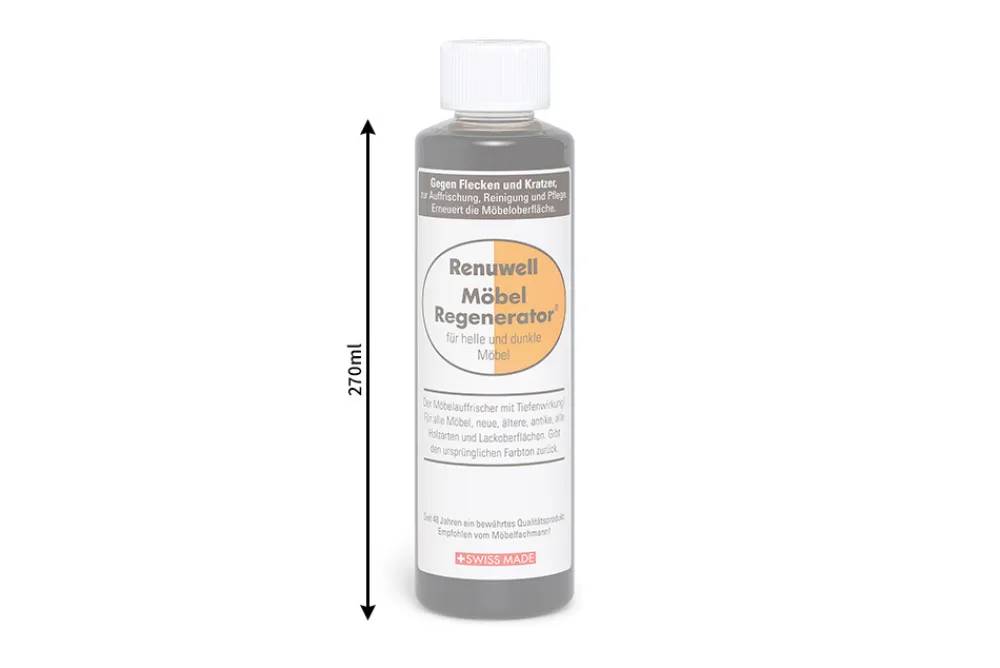 Riess-Ambiente Pflegeprodukte > Renuwell MÖBEL REGENERATOR 270ml Pflegemittel für Tische Schränke Stühle Holzpflege