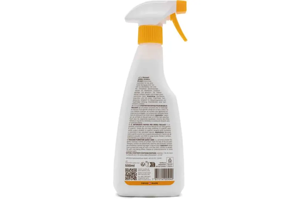 Riess-Ambiente Pflegeprodukte > Renuwell MÖBEL SCHNELLPFLEGE 500ml Pflegemittel für Holzmöbel Metall Stein
