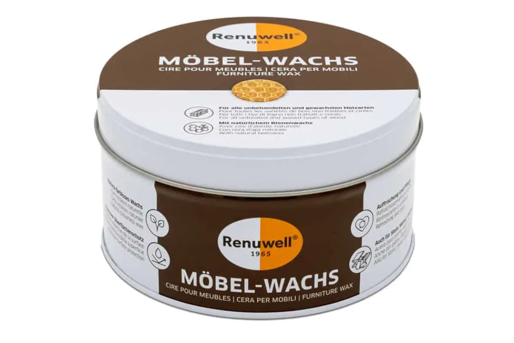 Riess-Ambiente Pflegeprodukte > Renuwell MÖBEL WACHS 500ml Pflegemittel für Tische Schränke Stühle Holzpflege