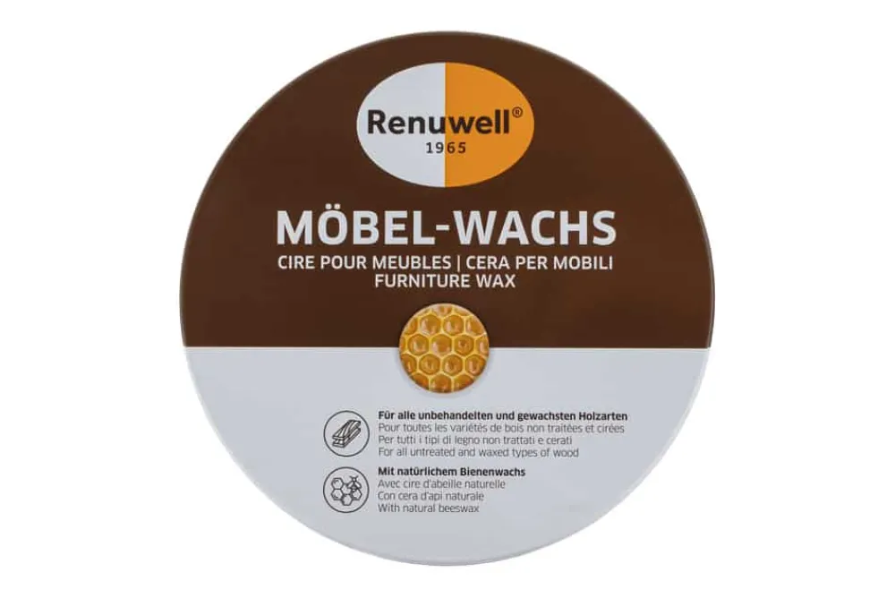 Riess-Ambiente Pflegeprodukte > Renuwell MÖBEL WACHS 500ml Pflegemittel für Tische Schränke Stühle Holzpflege
