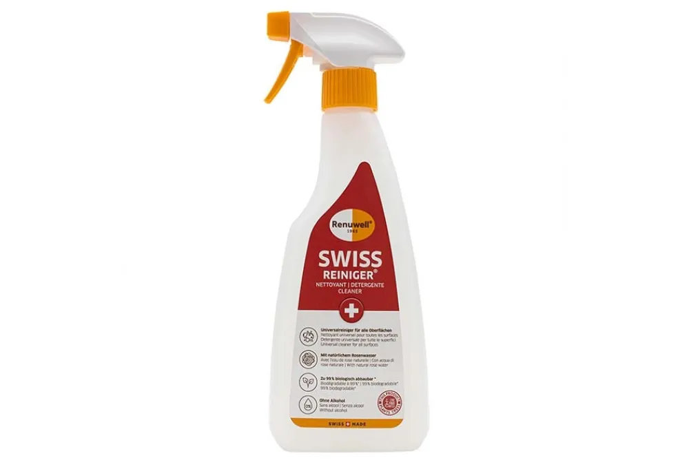 Riess-Ambiente Pflegeprodukte > Renuwell SWISS UNIVERSALREINIGER 500ml Pflegemittel für Tische Schränke Stühle