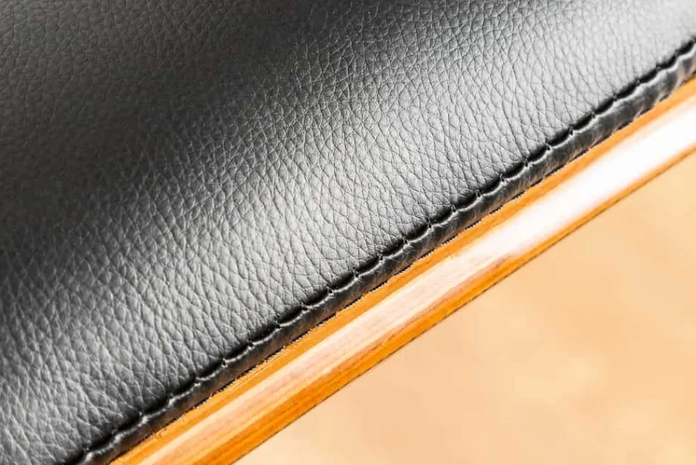Riess-Ambiente Retro Möbel|Barhocker > Retro Barhocker CLASSICO schwarz 115cm höhenverstellbar mit Lehne Walnussholz-Design