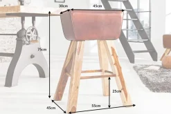 Riess-Ambiente Retro Möbel|Barhocker ><noscript><img width=