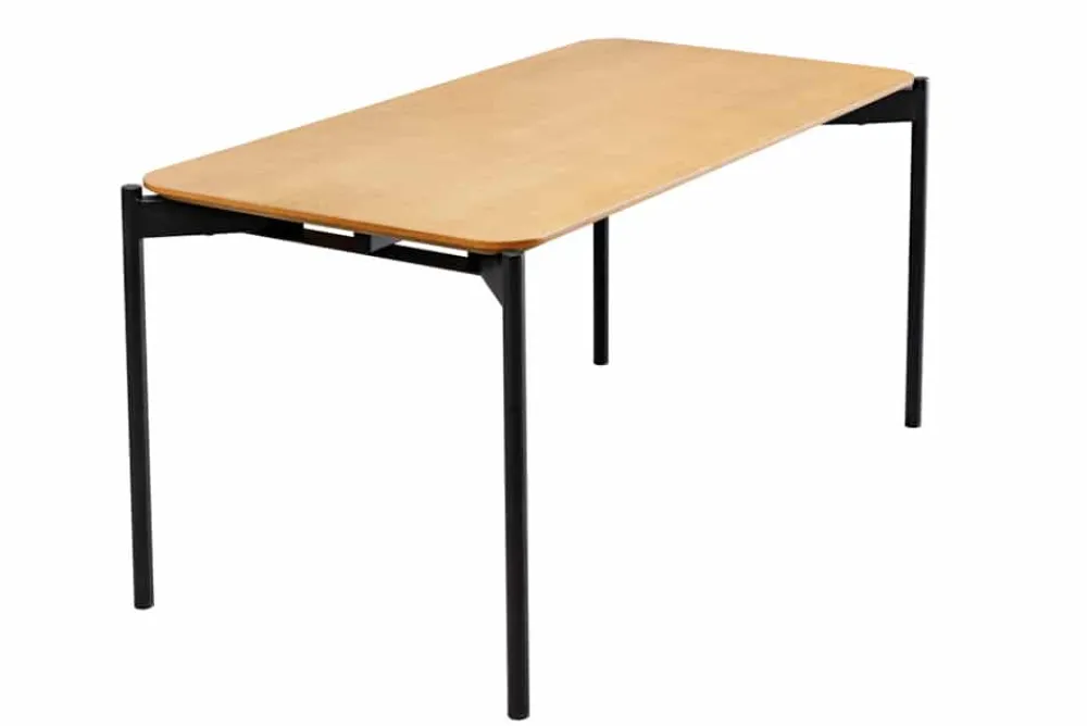 Riess-Ambiente Industrial Loft|Couchtische & Truhen > Retro Couchtisch DESIGNO 90cm Eiche Holz-Design schwarz Metallgestell
