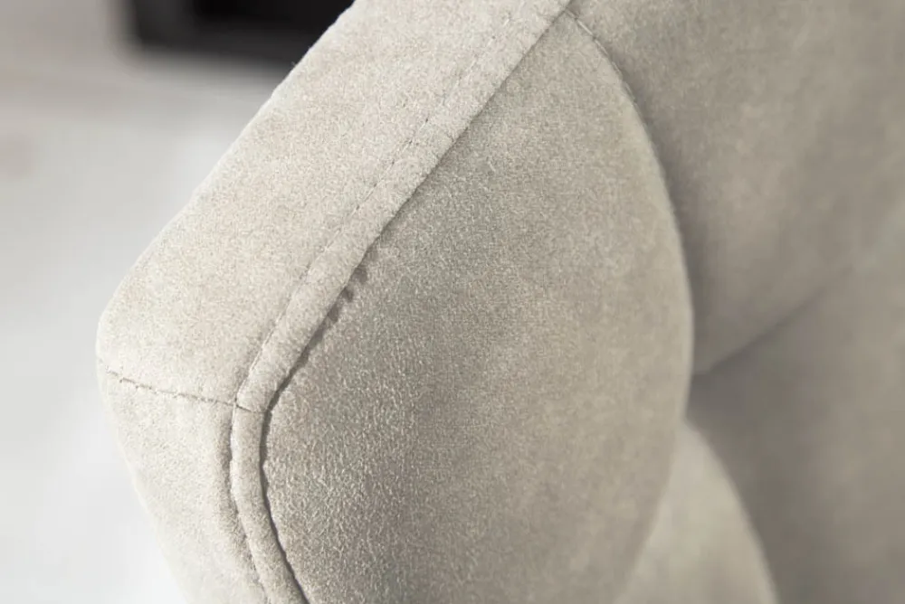 Riess-Ambiente Retro Möbel|Industrial Loft > Retro Design Stuhl MODENA stone grau mit Ziersteppung