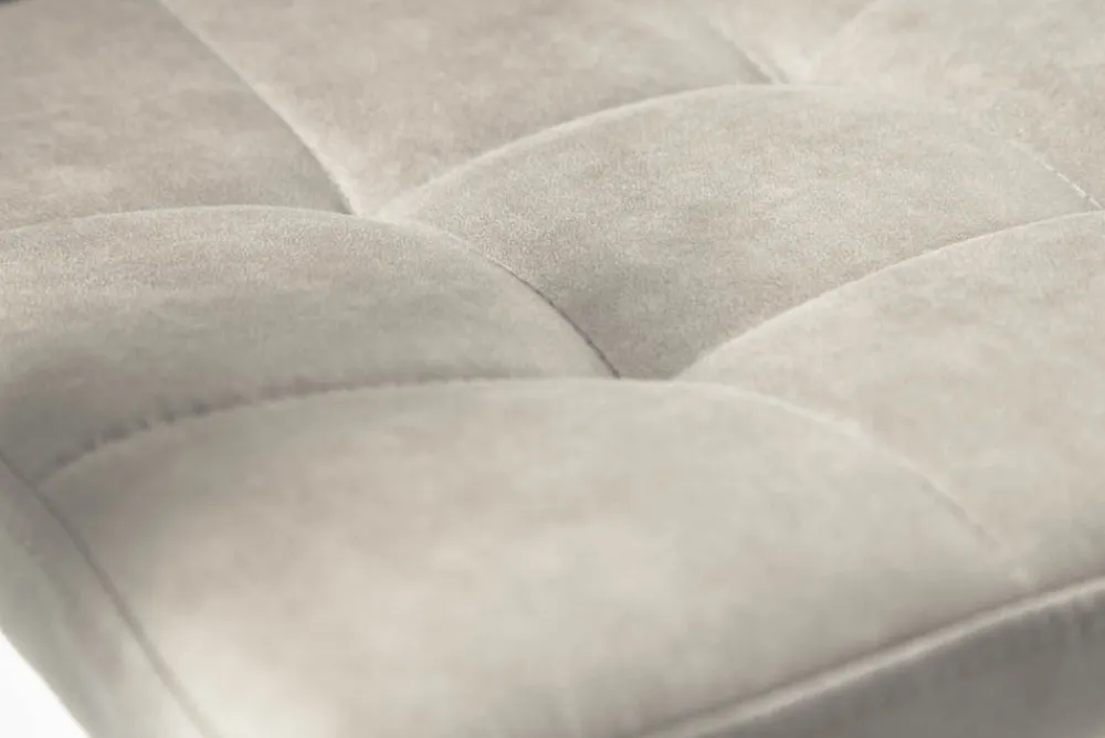 Riess-Ambiente Retro Möbel|Industrial Loft > Retro Design Stuhl MODENA stone grau mit Ziersteppung