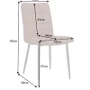 Riess-Ambiente Retro Möbel|Industrial Loft > Retro Design Stuhl MODENA vintage braun mit Ziersteppung