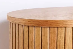 Riess-Ambiente Highboards > Retro Highboard VALHALLA WOOD 110cm natur Eichenholz mit Schiebetüren