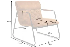 Riess-Ambiente Loungesessel|Retro Möbel ><noscript><img width=