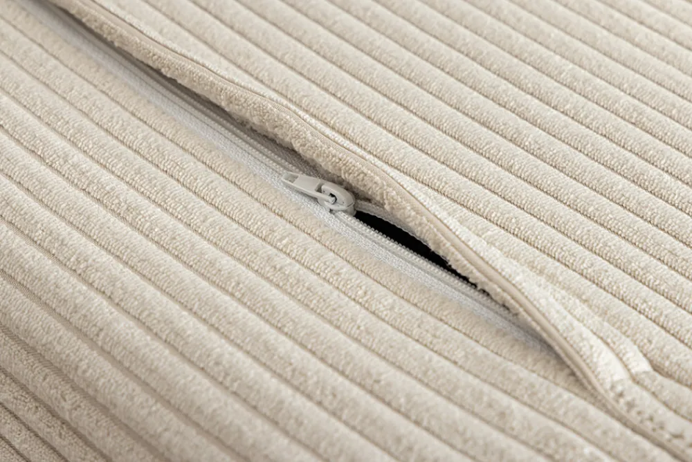 Riess-Ambiente Sessel|Retro Möbel > Retro Schlafsessel SMART MULTIFUNCTION 100cm beige Cord Bettfunktion inkl. Kissen