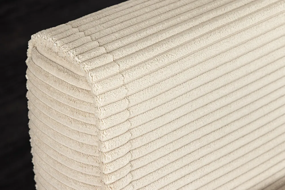 Riess-Ambiente Sessel|Retro Möbel > Retro Schlafsessel SMART MULTIFUNCTION 140cm beige Cord Bettfunktion inkl. Kissen