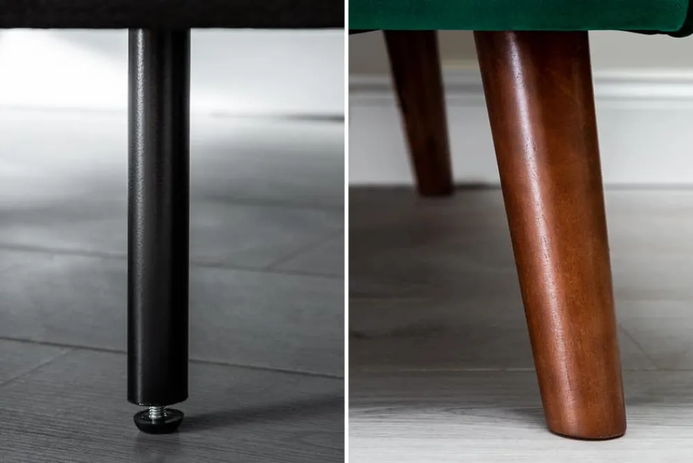 Riess-Ambiente Samt Möbel|Retro Möbel > Retro Schlafsofa DIVANI 220cm smaragdgrün Samt 3-Sitzer mit Bettfunktion