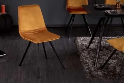 Riess-Ambiente Retro Möbel|Industrial Loft > Retro Stuhl AMSTERDAM CHAIR senfgelb Samt Designklassiker
