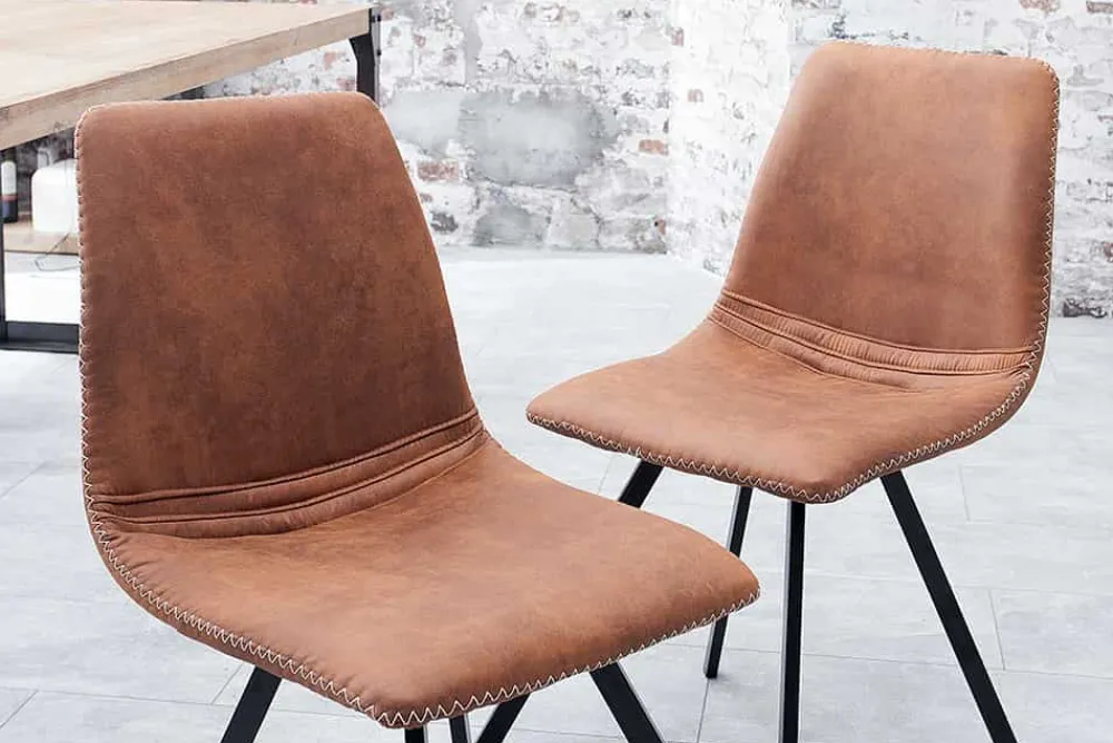 Riess-Ambiente Retro Möbel|Industrial Loft > Retro Stuhl AMSTERDAM CHAIR vintage light brown Designklassiker