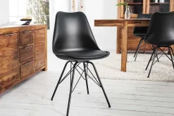 Riess-Ambiente Skandinavisch|Retro Möbel > Retro Stuhl SCANDINAVIA MEISTERSTÜCK schwarz