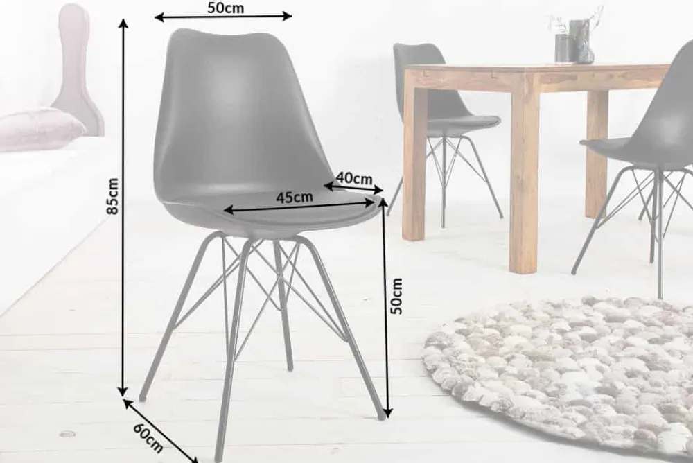 Riess-Ambiente Skandinavisch|Retro Möbel > Retro Stuhl SCANDINAVIA MEISTERSTÜCK schwarz