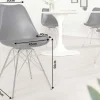 Riess-Ambiente Skandinavisch|Retro Möbel > Retro Stuhl SCANDINAVIA MEISTERSTÜCK schwarz verchromtes Gestell