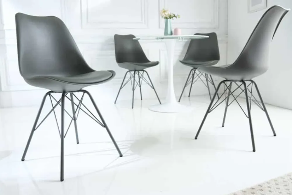Riess-Ambiente Skandinavisch|Retro Möbel > Retro Stuhl SCANDINAVIA MEISTERSTÜCK grau