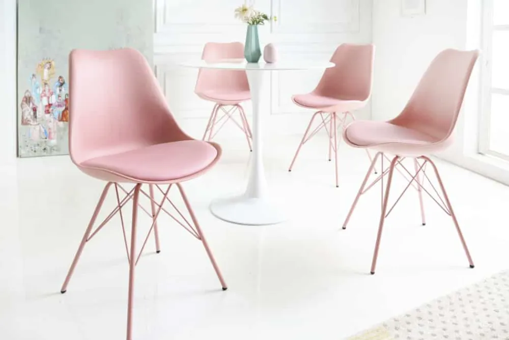 Riess-Ambiente Skandinavisch|Retro Möbel > Retro Stuhl SCANDINAVIA MEISTERSTÜCK rosa
