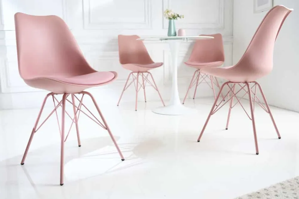 Riess-Ambiente Skandinavisch|Retro Möbel > Retro Stuhl SCANDINAVIA MEISTERSTÜCK rosa