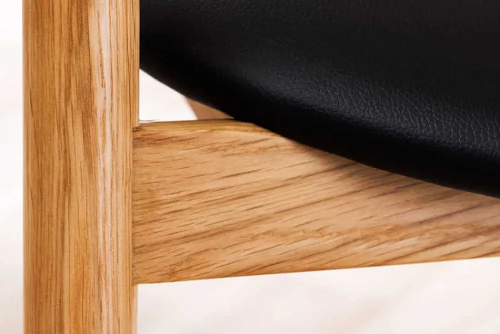 Riess-Ambiente Retro Möbel|Stühle > Retro Stuhl VALHALLA WOOD matt-braun Eiche Massivholz mit Armlehne