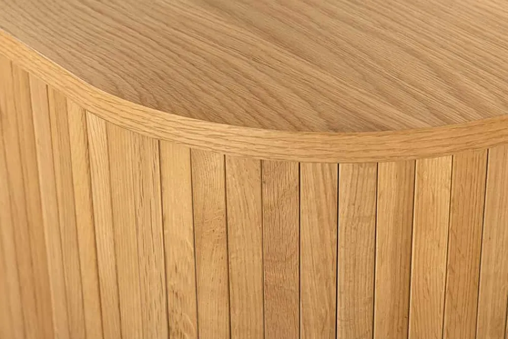 Riess-Ambiente Industrial Loft|Retro Möbel > Retro TV-Board VALHALLA WOOD 160cm natur Eichenholz Schiebetüren Lowboard