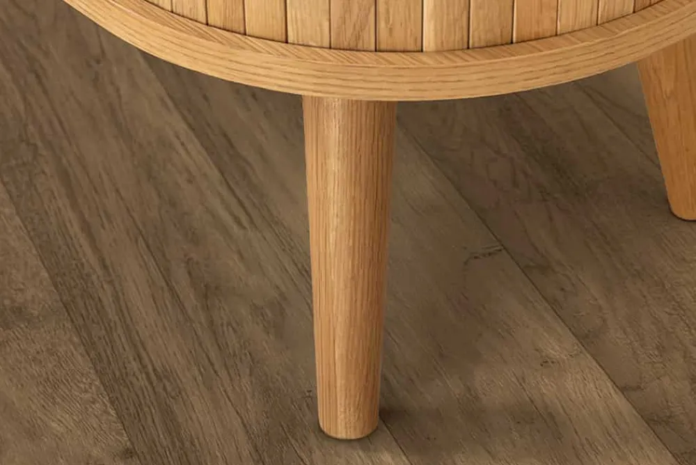 Riess-Ambiente Industrial Loft|Retro Möbel > Retro TV-Board VALHALLA WOOD 160cm natur Eichenholz Schiebetüren Lowboard
