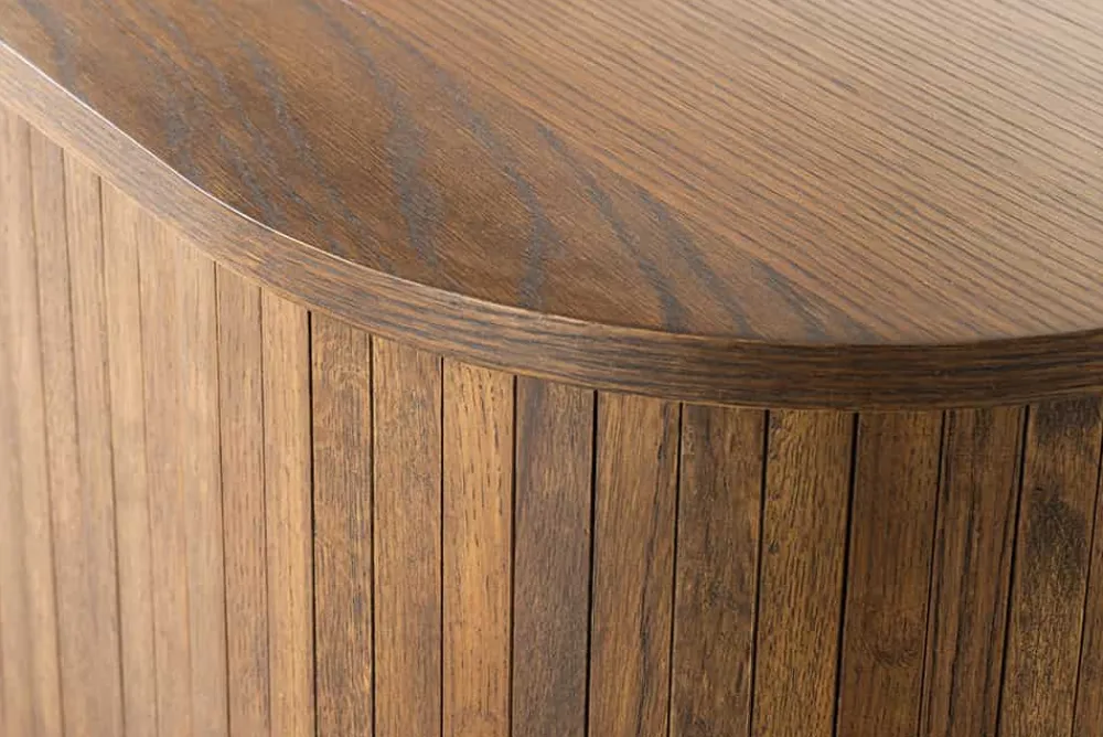 Riess-Ambiente Industrial Loft|Retro Möbel > Retro TV-Board VALHALLA WOOD 160cm smoked Eichenholz Schiebetüren Lowboard