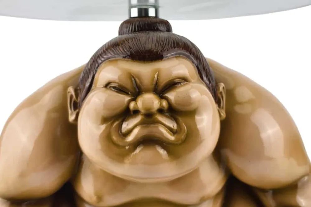 Riess-Ambiente Beistelltische > Runder Beistelltisch SUMO 30cm natur beige Skulptur handmade